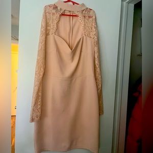 Blush Pink Lace Dress